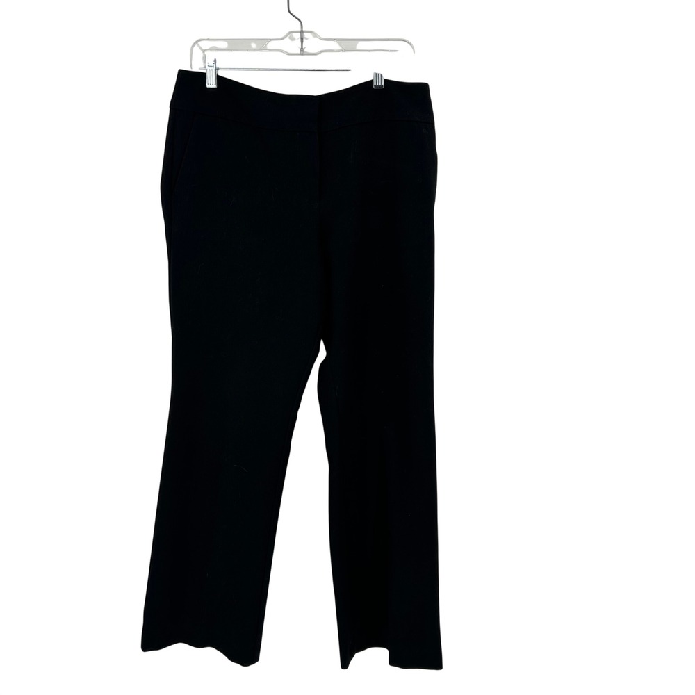Ann Taylor Factory Womens Black Straight Leg Dress Pants Trousers Size 10